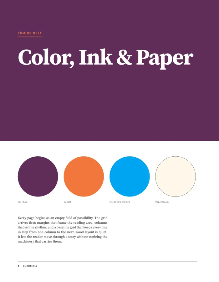 Swatches and print-ready PDF in DesignCraft