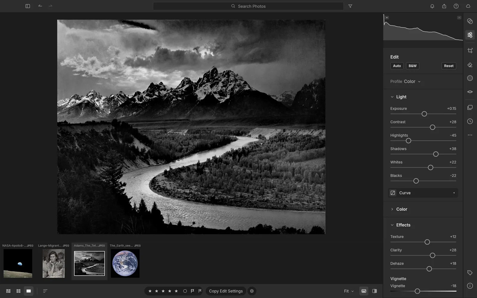 Light and tone in LightCraft