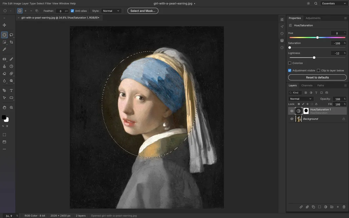 Selections and masks in PhotoCraft