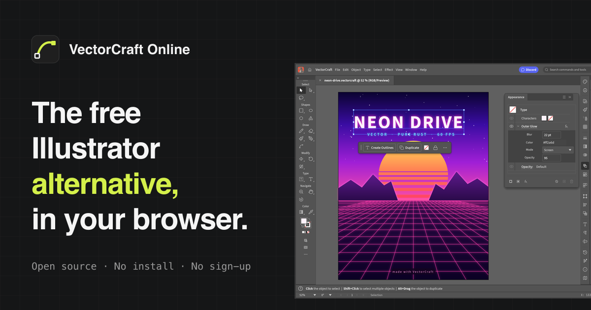 VectorCraft Online – Free Illustrator Alternative, No Install thumbnail 3